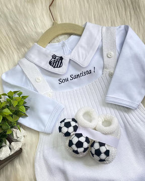 PROMOÇÃO Kit Saída Maternidade TIME FAVORITO Completa  - Veste Até 4 Meses (Menino)