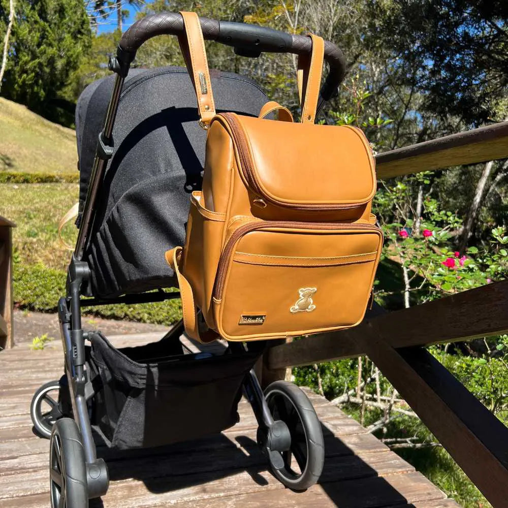 Kit Baby 4 Couro Personalizado | Caramelo