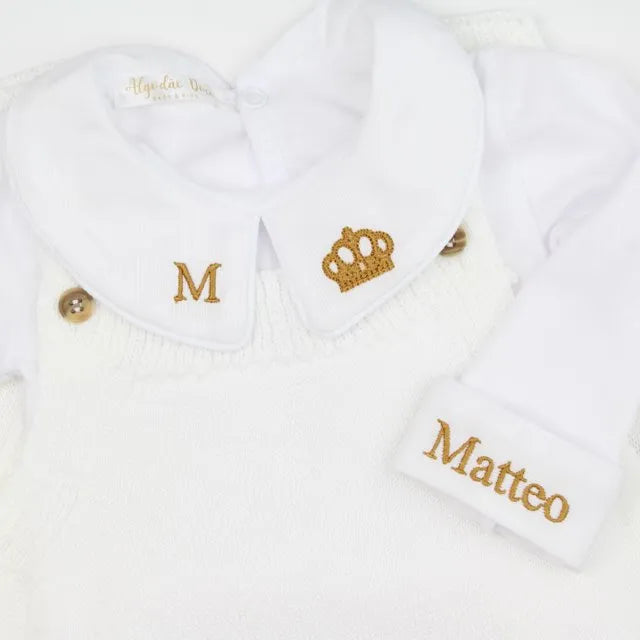 Saída De Maternidade Masculina Bebê Tricô Verde Militar