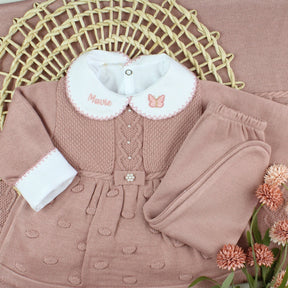 Kit Saída Maternidade Nicole Body bordado- Personalize Com o Nome da Sua Princesa