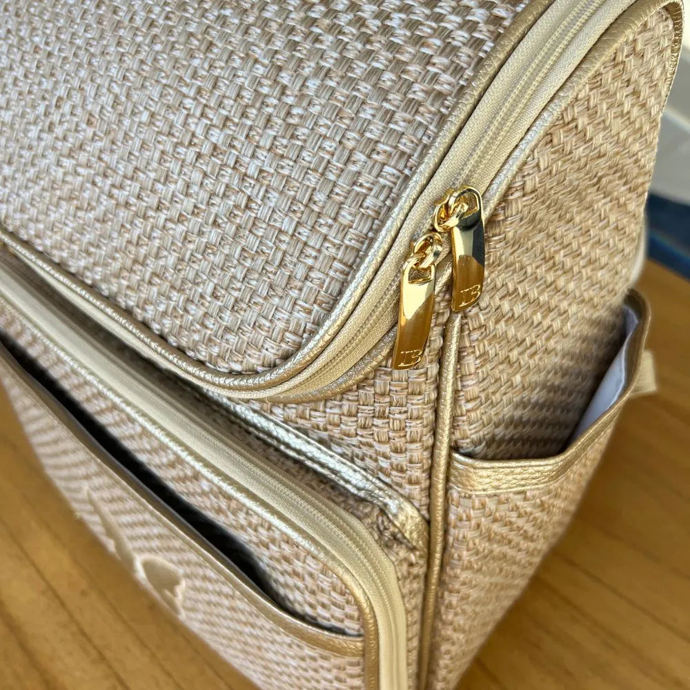 Kit Baby 5 Personalizado - Palha Ouro | Borboleta - Inclui Bolsa Personalizável