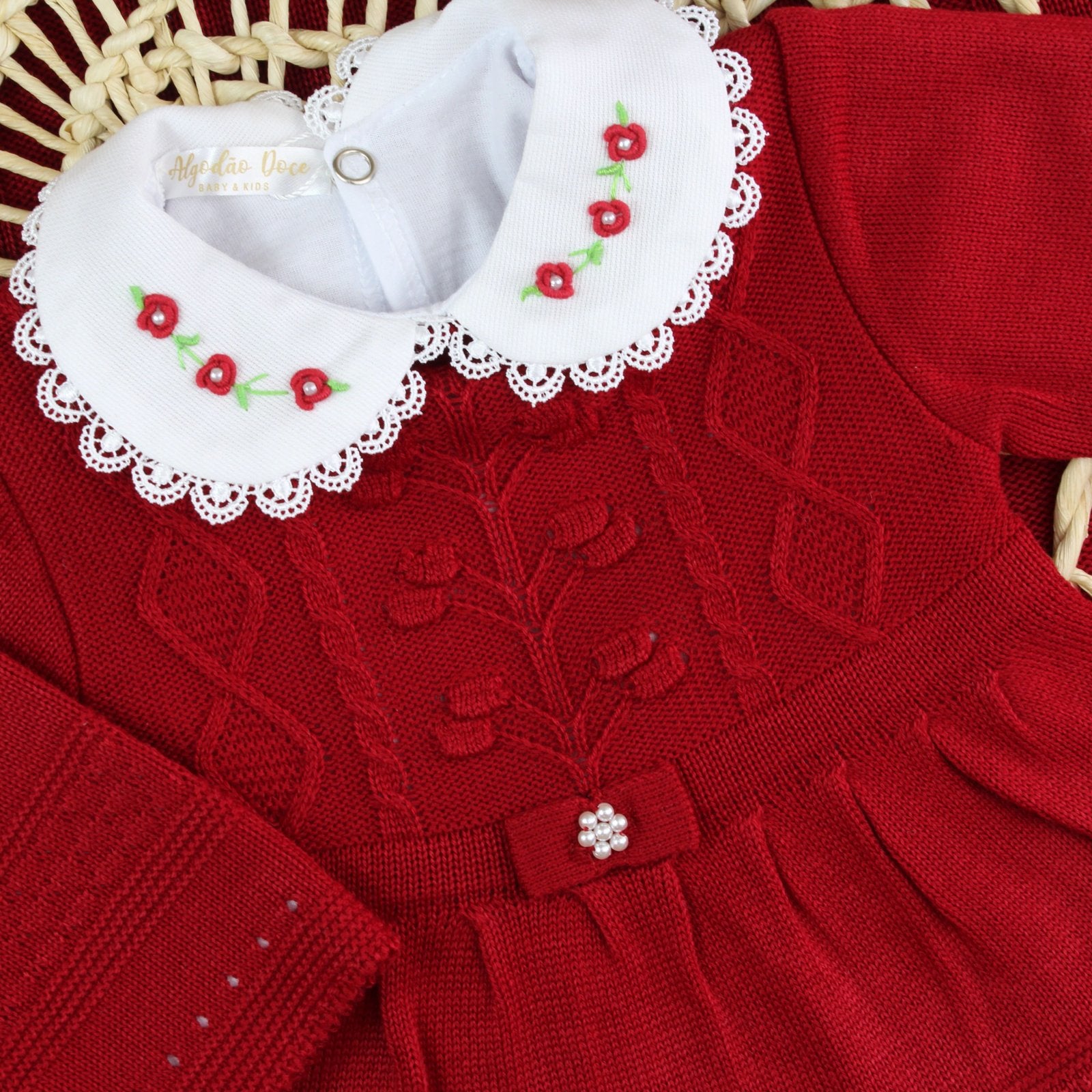 Kit Saída Maternidade Vanessa Body renda- Personalize Com o Nome da Sua Princesa