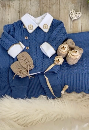 Kit Saída Maternidade Personalizável Completa Lorenzo | Personalize Com o Nome do Seu Príncipe