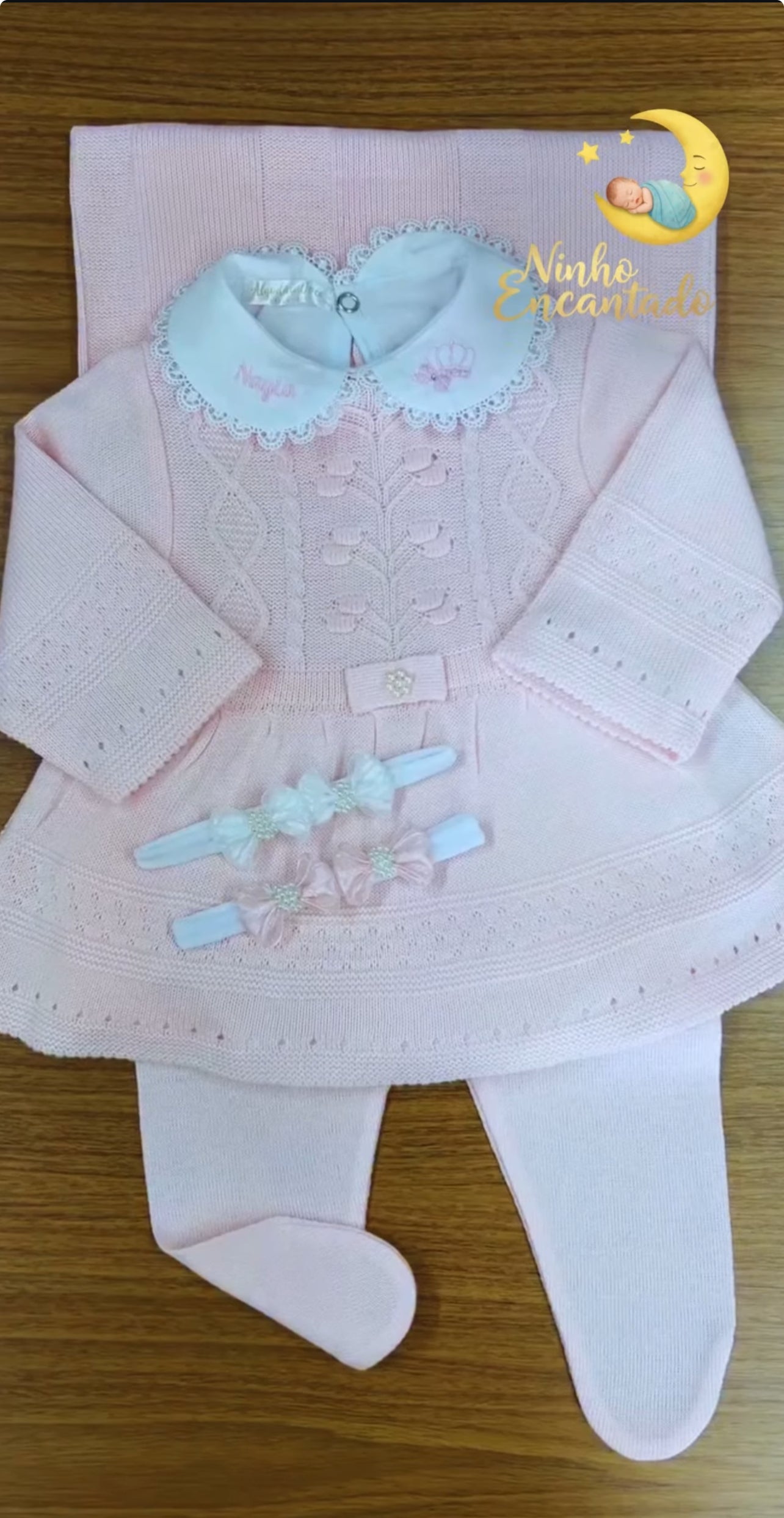 Kit Saída Maternidade Valentina - Personalize Com o Nome da Sua Princesa