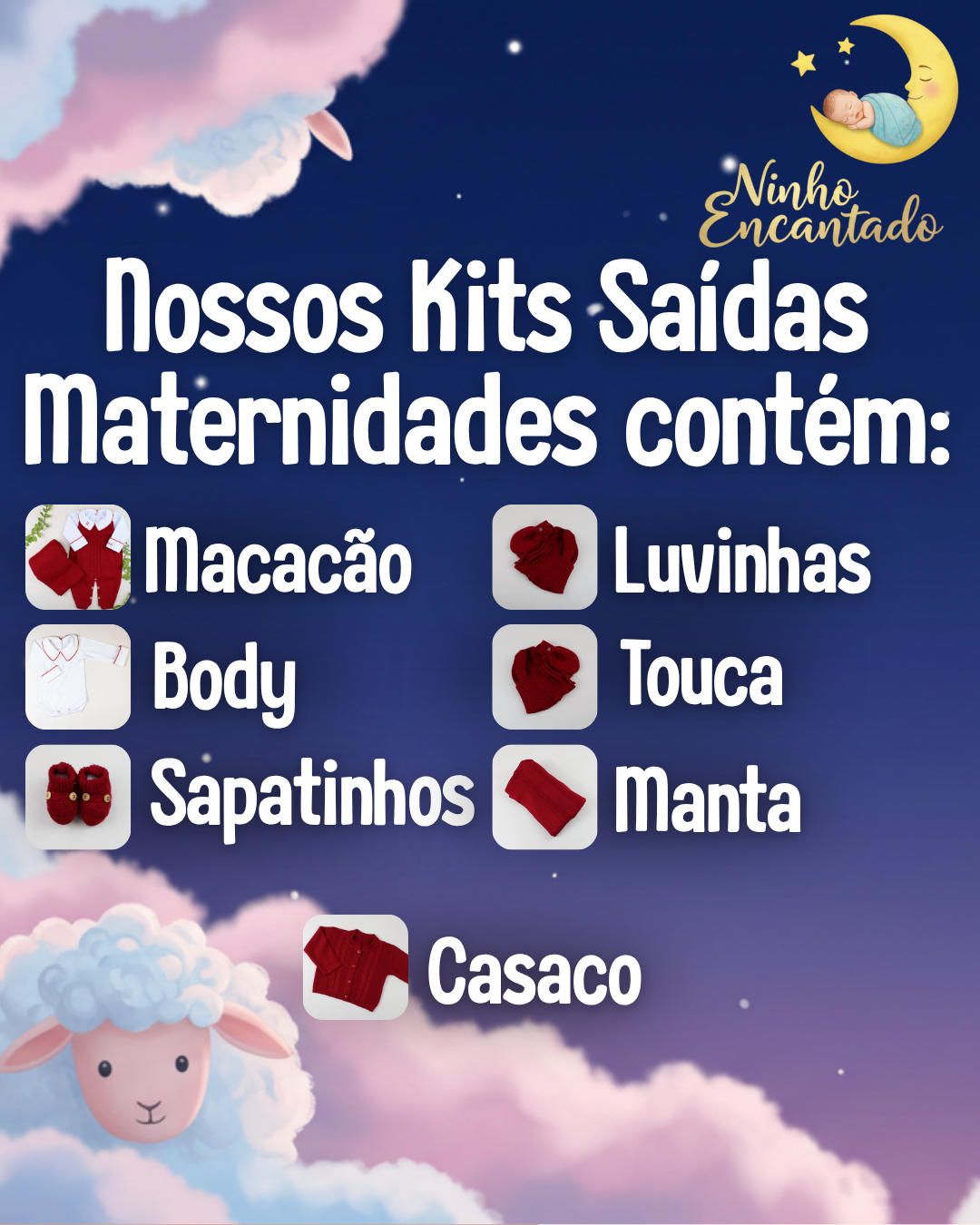 Kit Saída Maternidade Valentina - Personalize Com o Nome da Sua Princesa