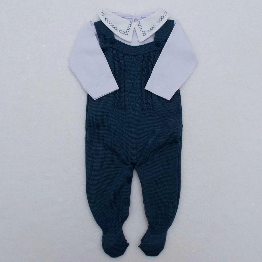 Kit Saída Maternidade Personalizável Completa Branco + Azul Marinho | Personalize Com o Nome do Seu Príncipe