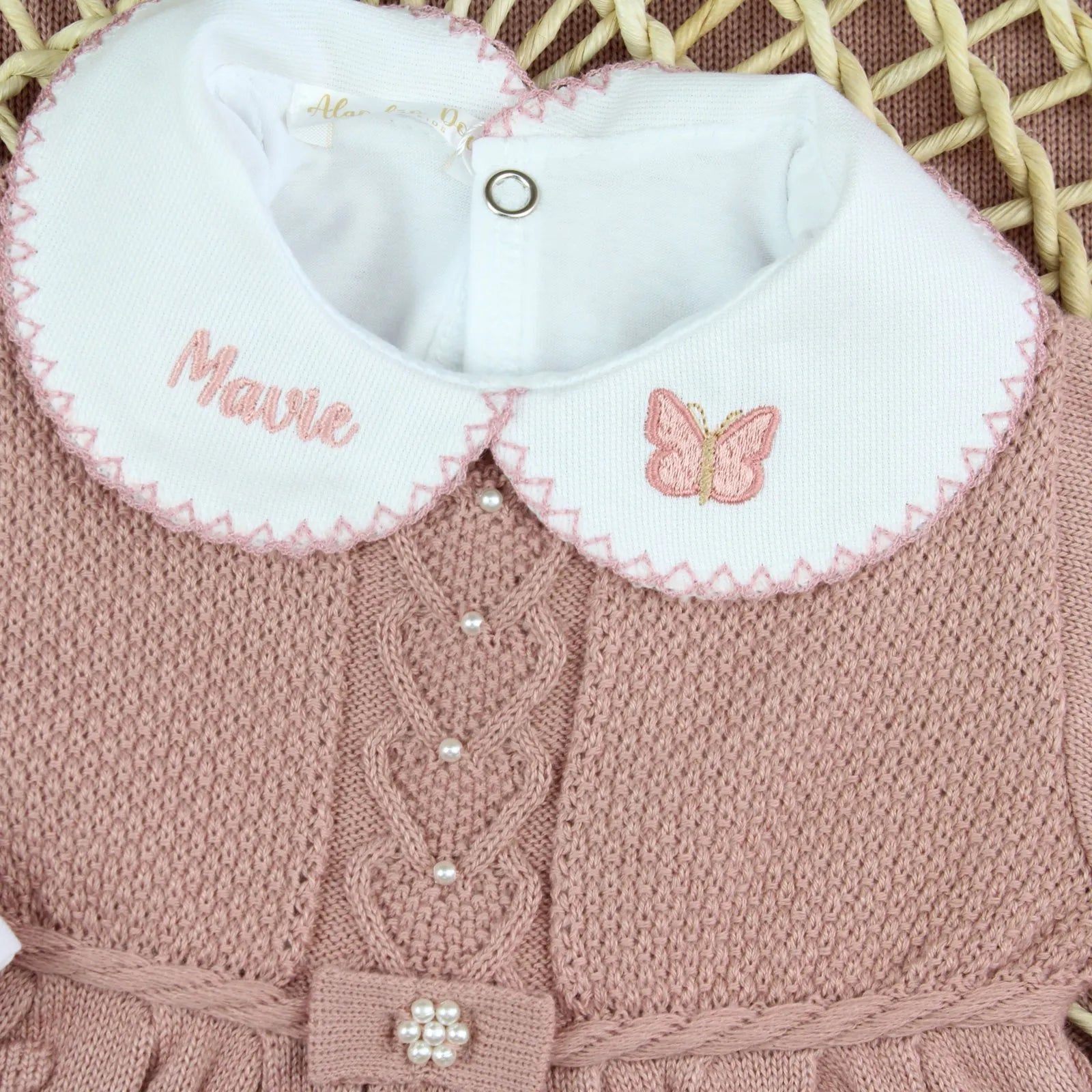 Kit Saída Maternidade Nicole Body bordado- Personalize Com o Nome da Sua Princesa