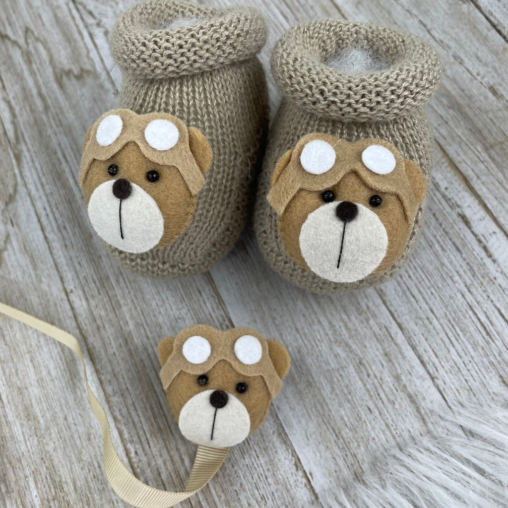 Saída De Maternidade Masculina Bebê Tricô Caio 7 Peças - ACOMPANHA BODY PERSONALIZADO                                                                        Verde Maré