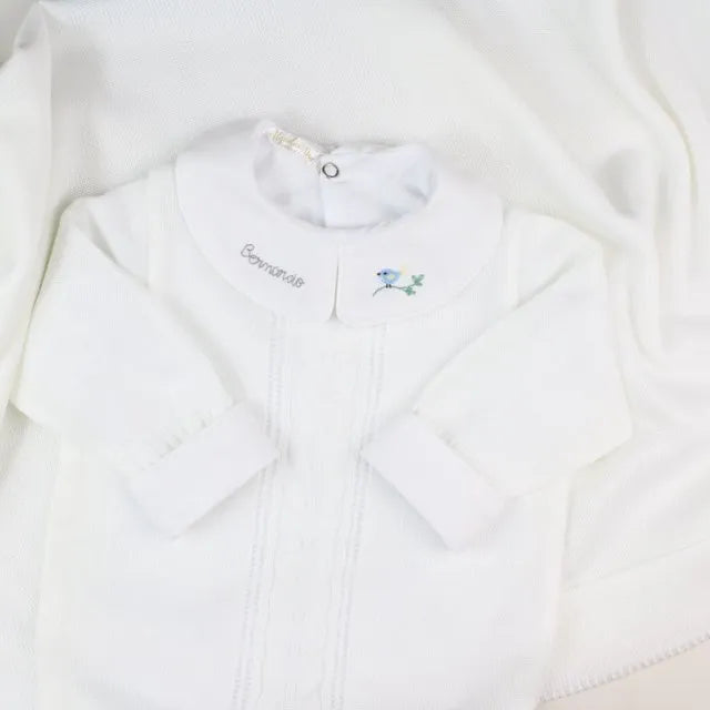 Saída De Maternidade Masculina Bebê  Branco