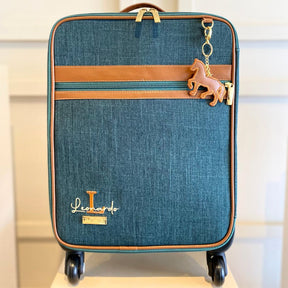 Kit Baby 5 Personalizado | Linho verde com Caramelo