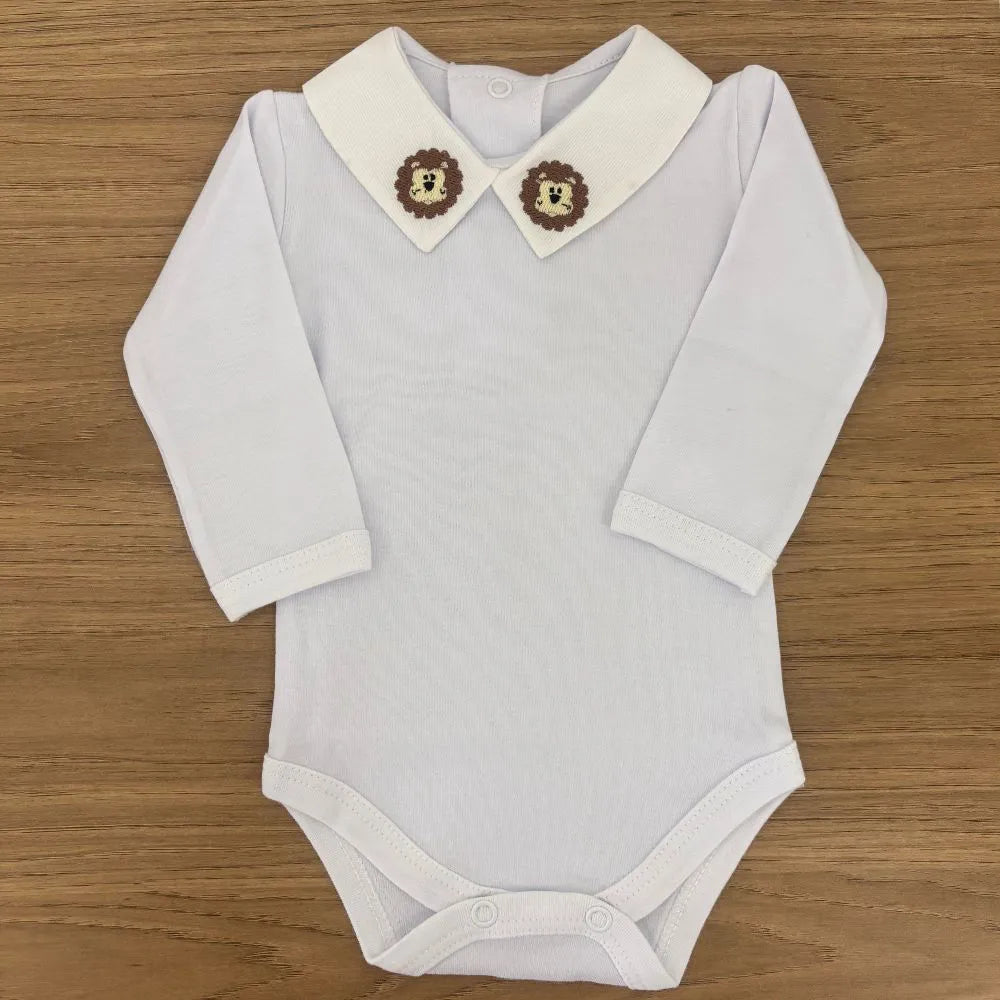 Saída De Maternidade Masculina Bebê Tricô Caio 7 Peças - ACOMPANHA BODY PERSONALIZADO                                                                        Verde Maré