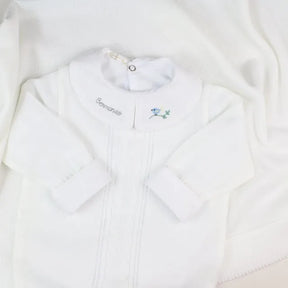 Saída De Maternidade Masculina Bebê  Branco