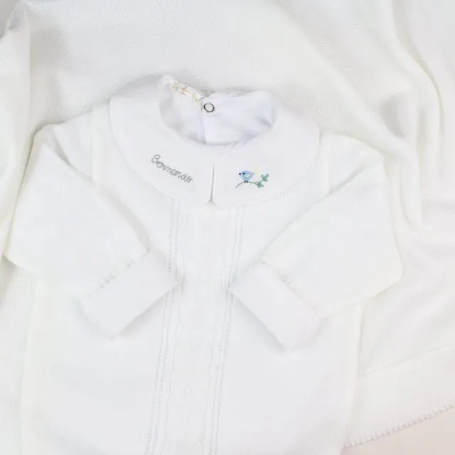 Saída De Maternidade Masculina Bebê  Branco