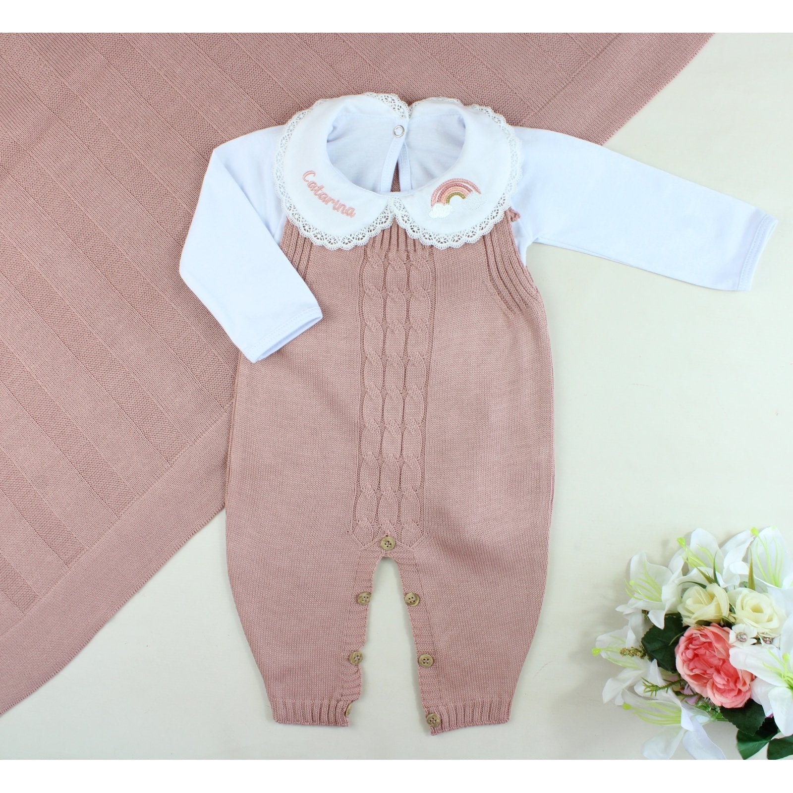 Kit Saída Maternidade Laura- Personalize Com o Nome da Sua Princesa