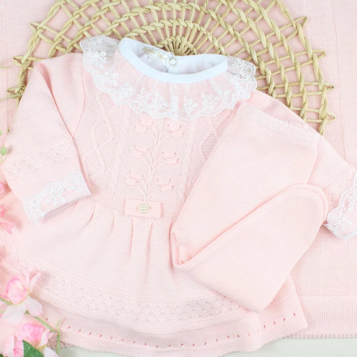 Kit Saída Maternidade Vanessa Body renda - Personalize Com o Nome da Sua Princesa