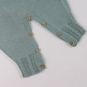 Saída De Maternidade Masculina Tricô Bebê Verde Maré