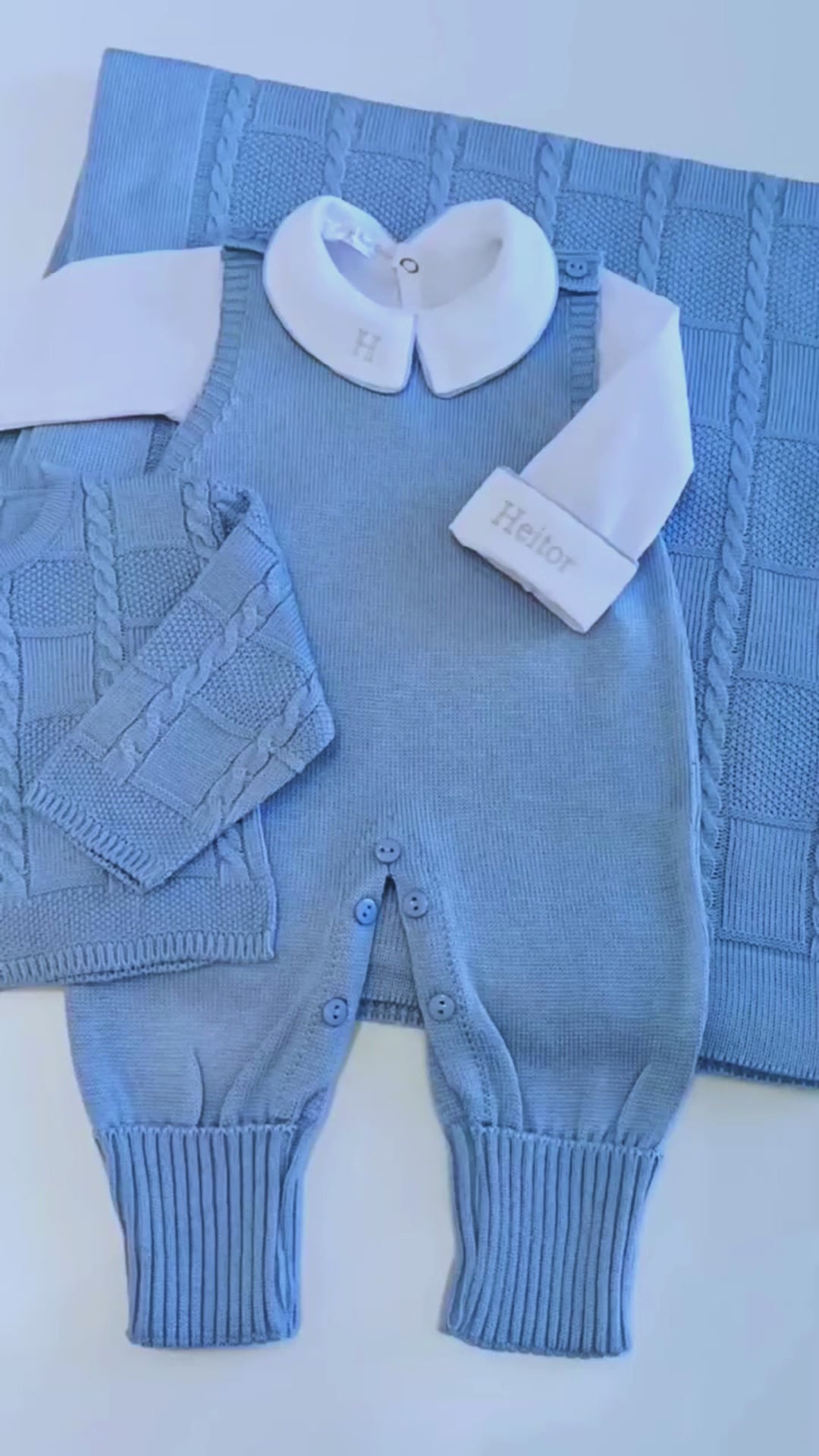 Kit Saída Maternidade Completa Benicio | Personalize Com o Nome do Seu Príncipe