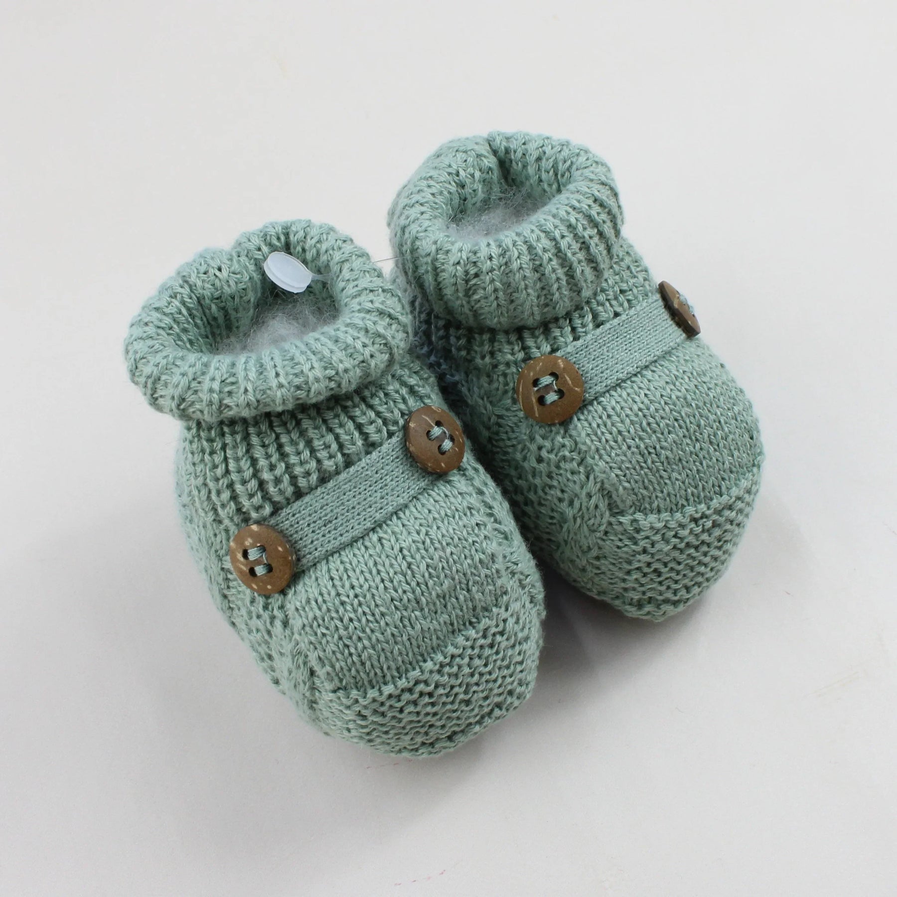 Saída De Maternidade Masculina Bebê Tricô 5 Peças Felipe - ACOMPANHA BODY PERSONALIZADO                                                                        Verde Maré